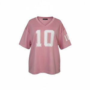 Women's Oversized Pink Sports Jersey